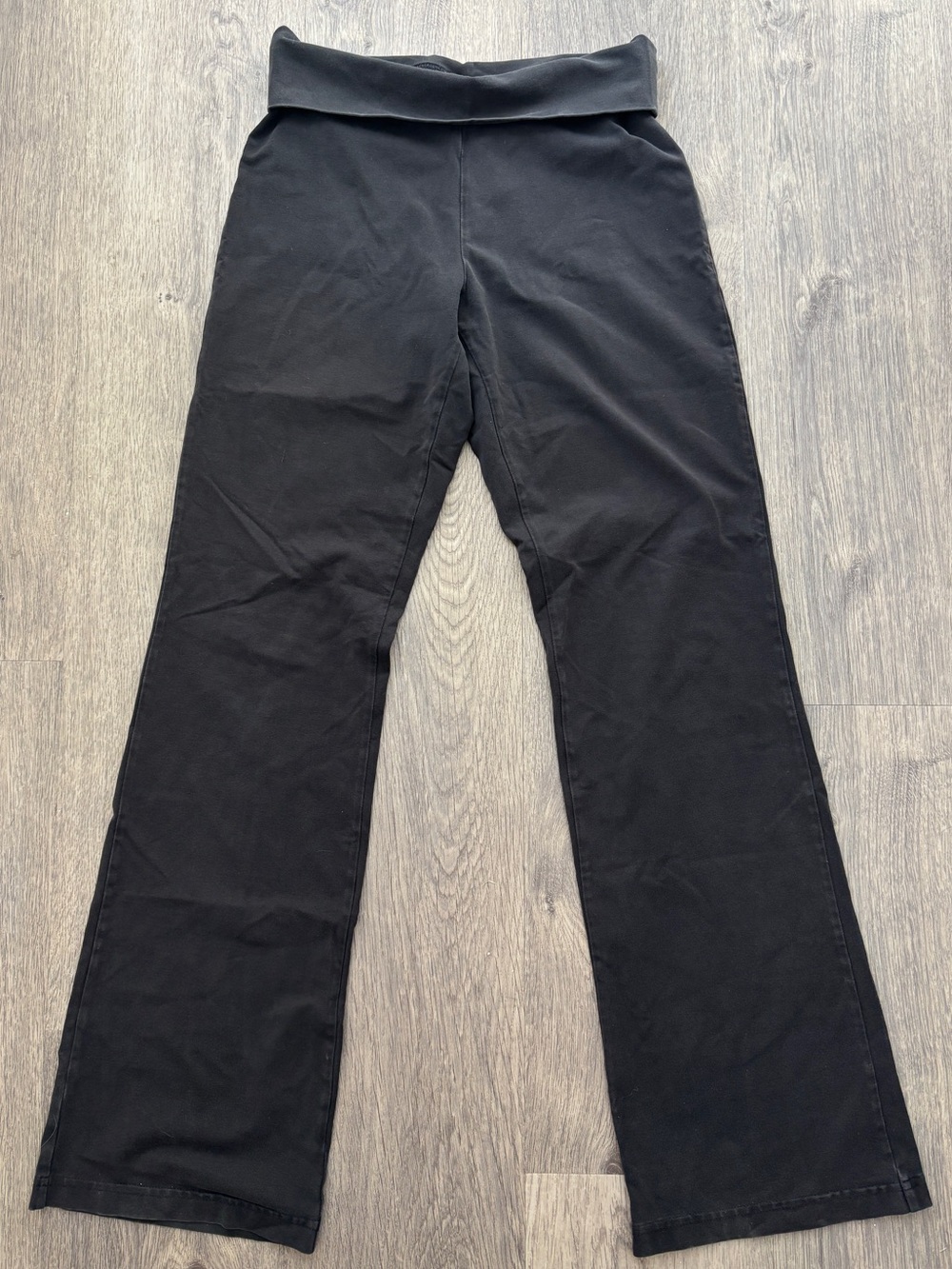 Patagonia Women's Black Fold Over Cotton Flare Leggings